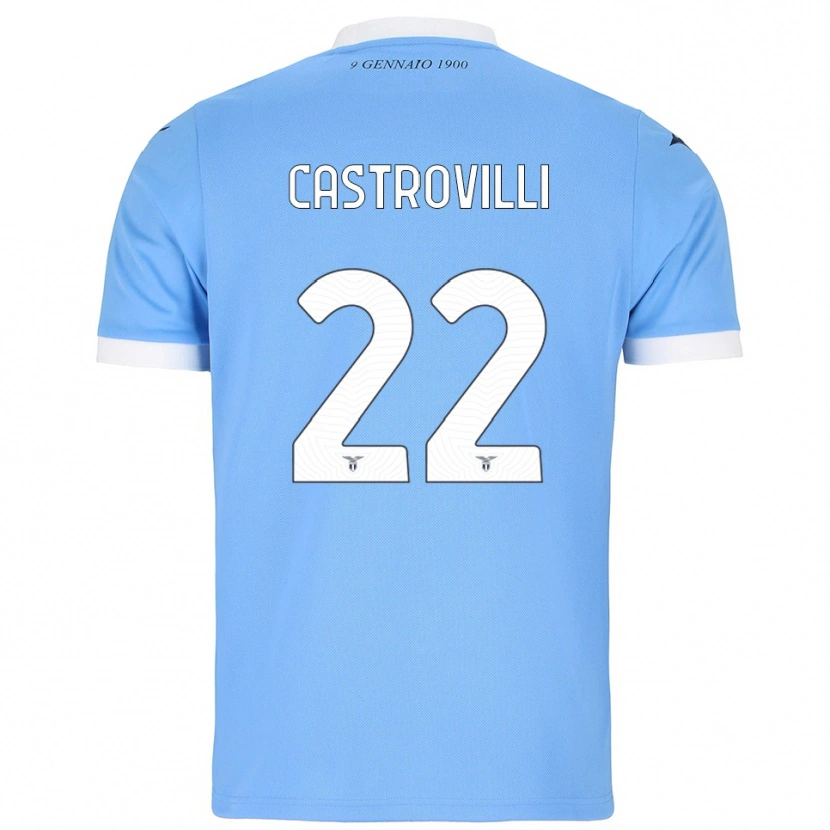 Danxen Homem Camisola Gaetano Castrovilli #22 Azul Celeste Branco Principal 2025/26 Camisa Brasil