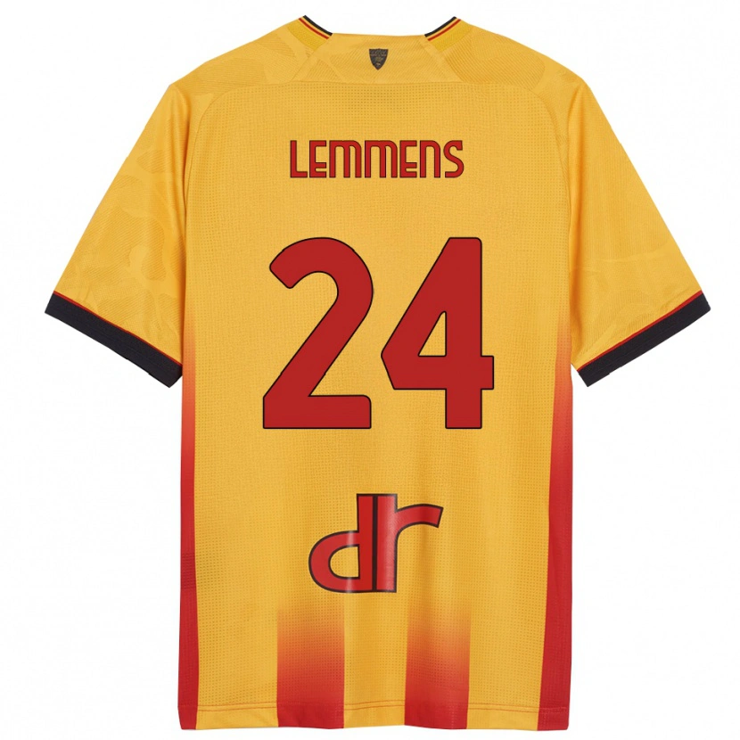 Danxen Homem Camisola Mats Lemmens #24 Amarelo Laranja Principal 2025/26 Camisa Brasil