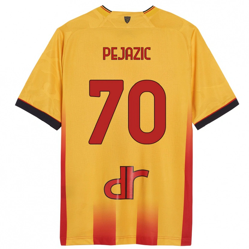 Danxen Homem Camisola Mario Pejazic #70 Amarelo Laranja Principal 2025/26 Camisa Brasil