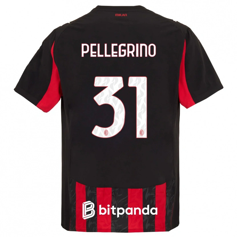 Danxen Homem Camisola Marco Pellegrino #31 Vermelho Preto Principal 2025/26 Camisa Brasil