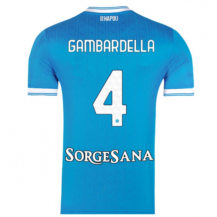 Danxen Homem Camisola Vittorio Gambardella #4 Azul Celeste Branco Principal 2025/26 Camisa Brasil