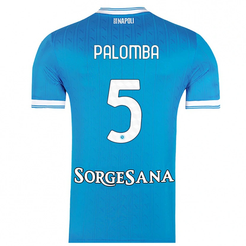 Danxen Homem Camisola Fabio Palomba #5 Azul Celeste Branco Principal 2025/26 Camisa Brasil