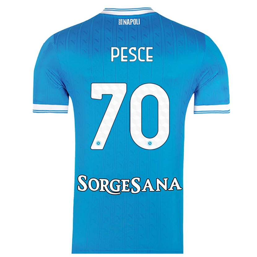 Danxen Homem Camisola Antonio Pesce #70 Azul Celeste Branco Principal 2025/26 Camisa Brasil