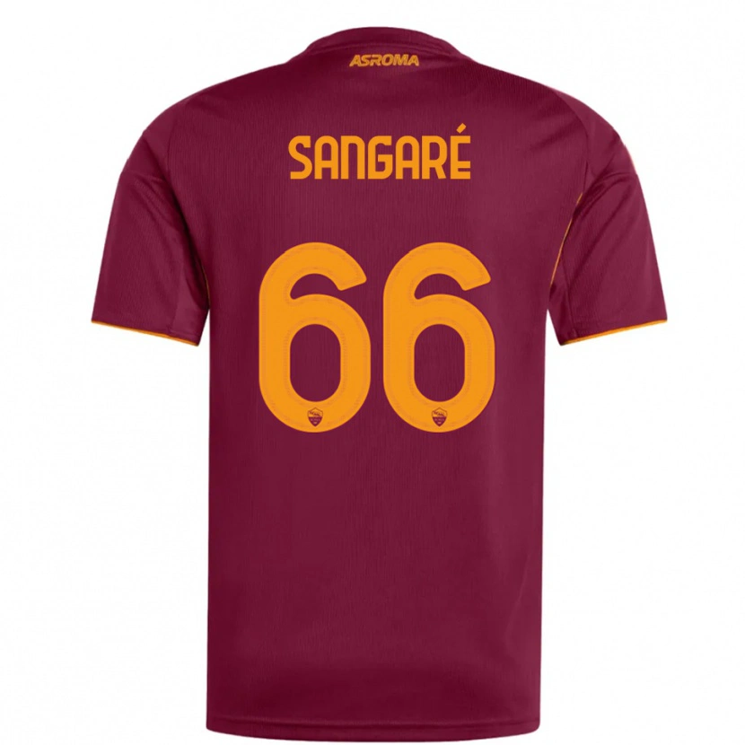 Danxen Homem Camisola Buba Sangaré #66 Borgonha Laranja Principal 2025/26 Camisa Brasil