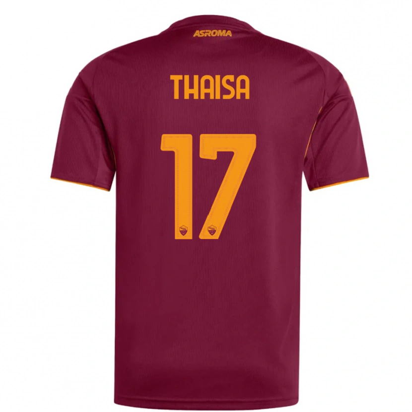 Danxen Homem Camisola Thaisa #17 Borgonha Laranja Principal 2025/26 Camisa Brasil
