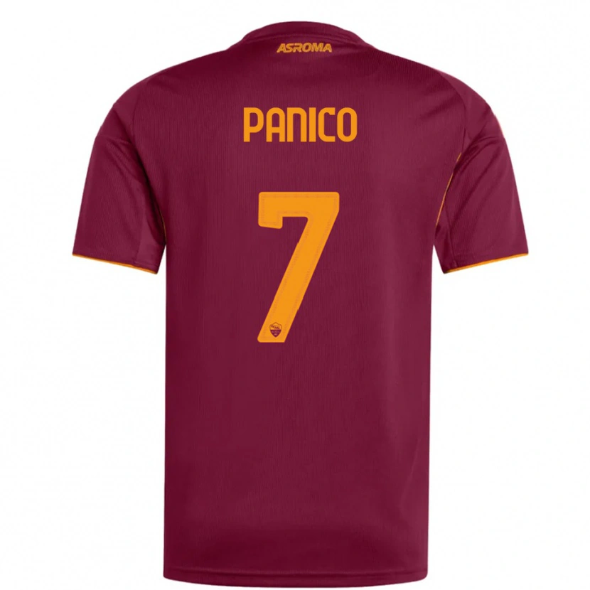 Danxen Homem Camisola Francesco Panico #7 Borgonha Laranja Principal 2025/26 Camisa Brasil