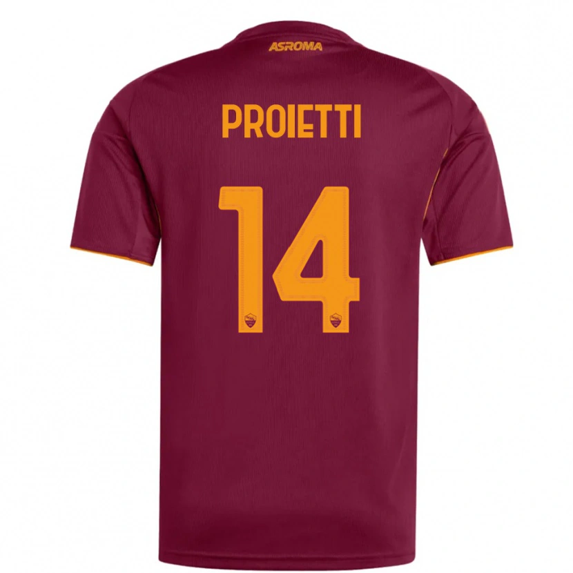 Danxen Homem Camisola Mauro Proietti #14 Borgonha Laranja Principal 2025/26 Camisa Brasil
