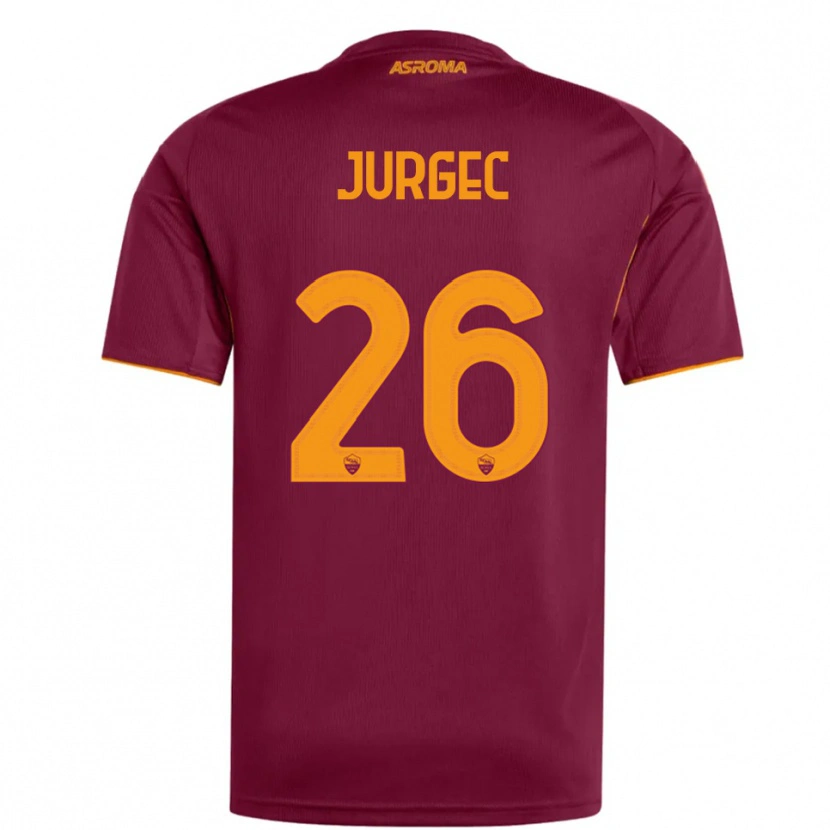 Danxen Homem Camisola Jan Jurgec #26 Borgonha Laranja Principal 2025/26 Camisa Brasil