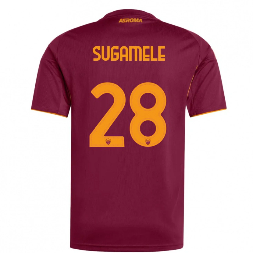 Danxen Homem Camisola Alessandro Sugamele #28 Borgonha Laranja Principal 2025/26 Camisa Brasil