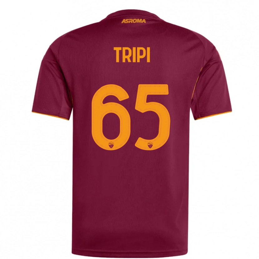 Danxen Homem Camisola Filippo Tripi #65 Borgonha Laranja Principal 2025/26 Camisa Brasil