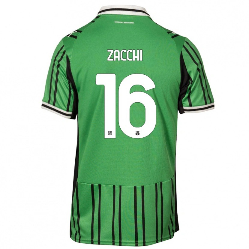 Danxen Homem Camisola Gioele Zacchi #16 Verde Preto Principal 2025/26 Camisa Brasil