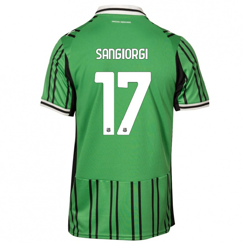 Danxen Homem Camisola Federico Sangiorgi #17 Verde Preto Principal 2025/26 Camisa Brasil