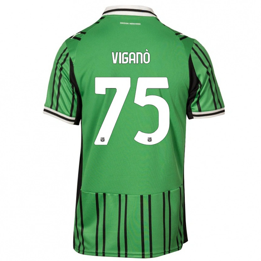 Danxen Homem Camisola Lorenzo Viganò #75 Verde Preto Principal 2025/26 Camisa Brasil