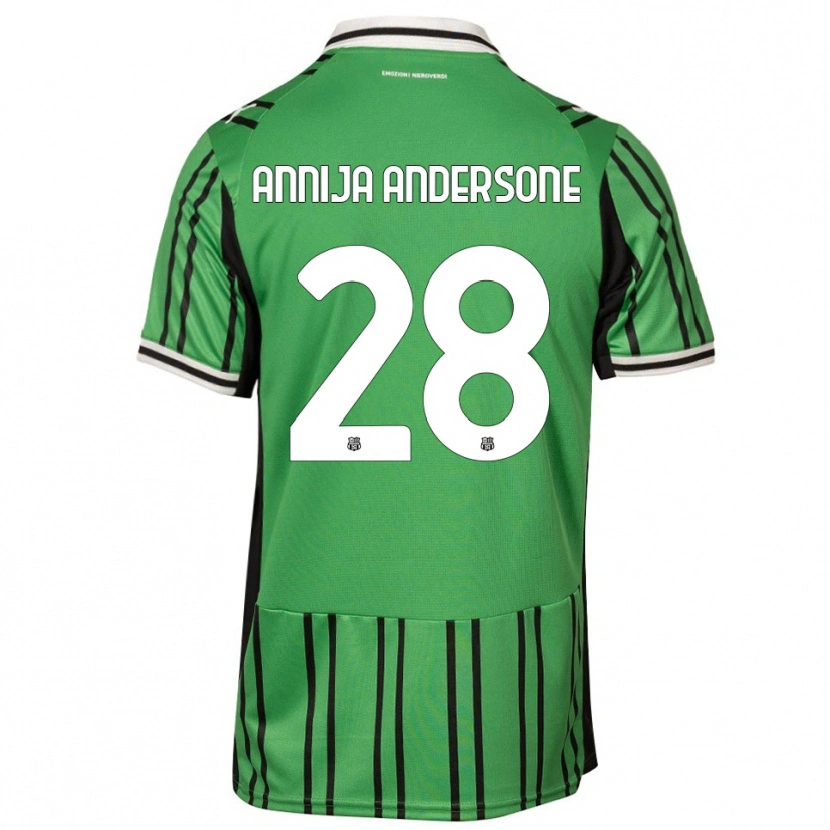 Danxen Homem Camisola Gabriela Annija Andersone #28 Verde Preto Principal 2025/26 Camisa Brasil