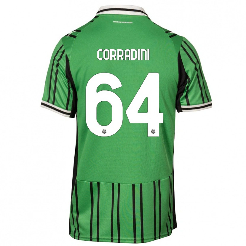 Danxen Homem Camisola Francesco Corradini #64 Verde Preto Principal 2025/26 Camisa Brasil