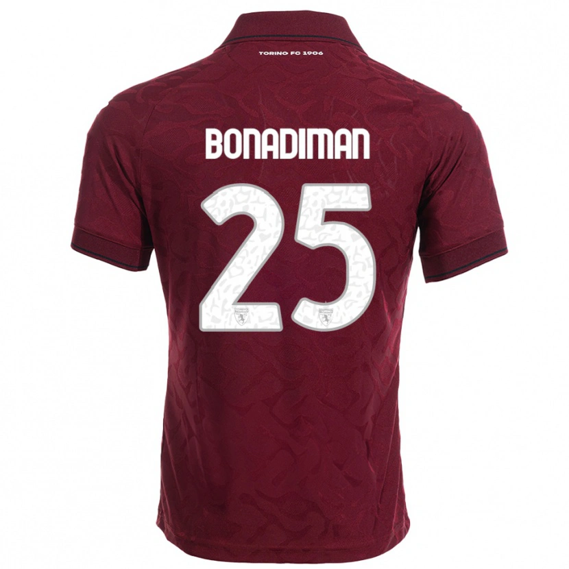 Danxen Homem Camisola Matteo Bonadiman #25 Borgonha Branco Principal 2025/26 Camisa Brasil