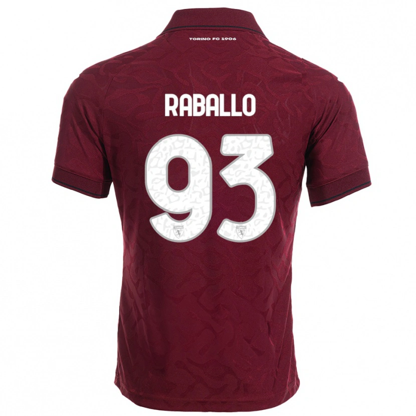 Danxen Homem Camisola Alessio Raballo #93 Borgonha Branco Principal 2025/26 Camisa Brasil