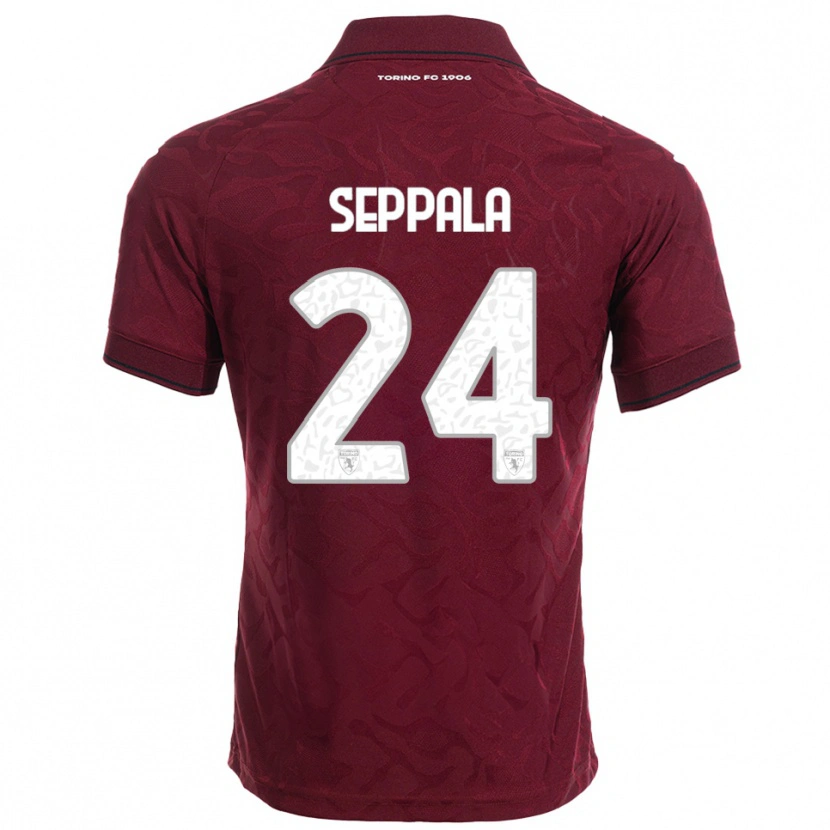Danxen Homem Camisola Rosa Lappi-Seppälä #24 Borgonha Branco Principal 2025/26 Camisa Brasil