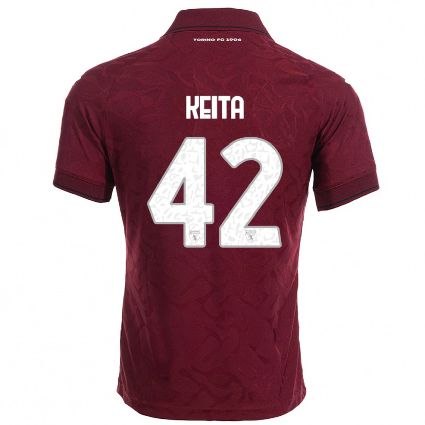Danxen Homem Camisola Karamoko Keita #42 Borgonha Branco Principal 2025/26 Camisa Brasil