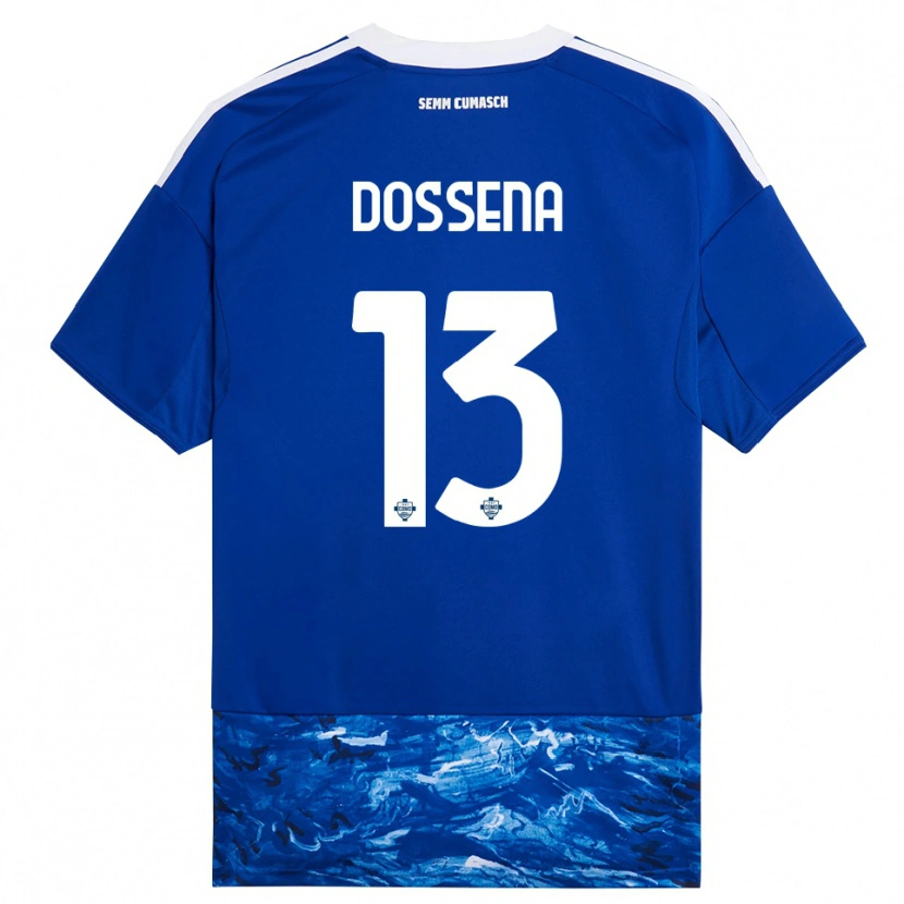 Danxen Homem Camisola Alberto Dossena #13 Azul Branco Principal 2025/26 Camisa Brasil