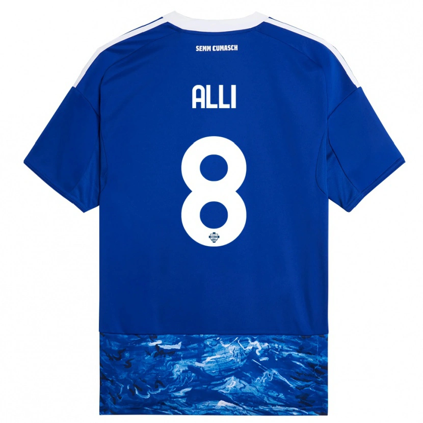 Danxen Homem Camisola Dele Alli #8 Azul Branco Principal 2025/26 Camisa Brasil
