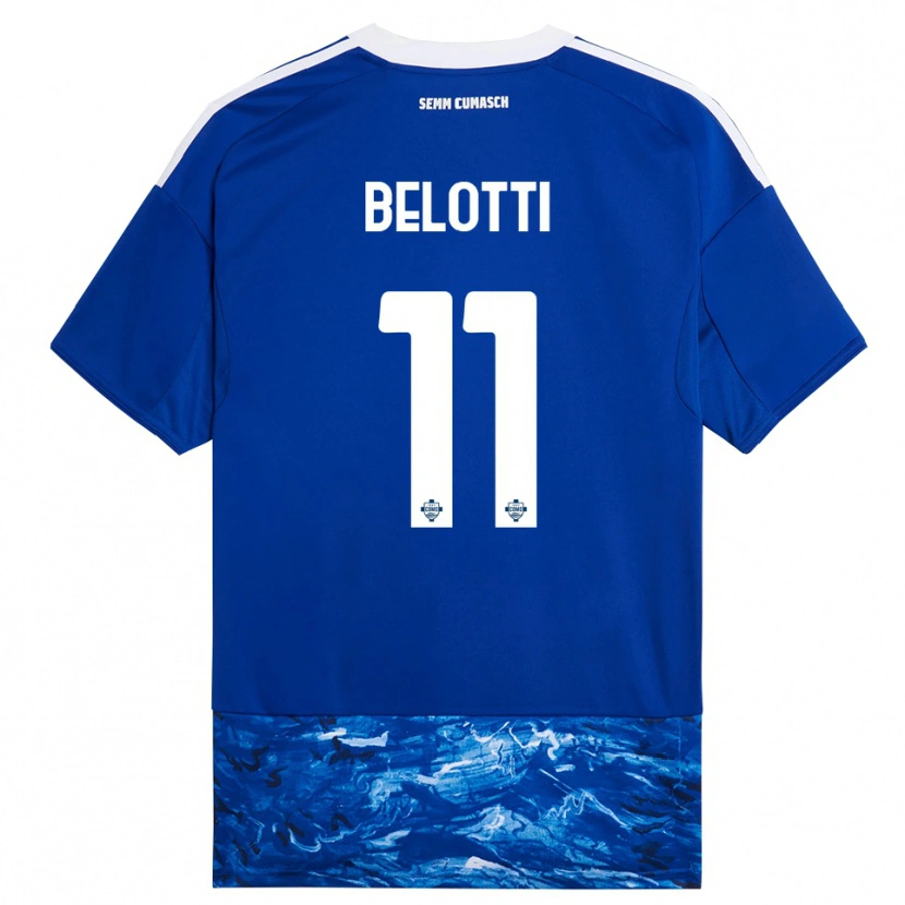 Danxen Homem Camisola Andrea Belotti #11 Azul Branco Principal 2025/26 Camisa Brasil