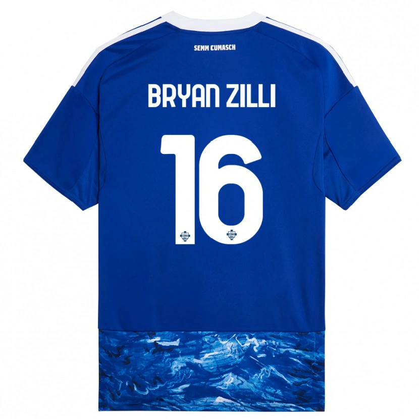 Danxen Homem Camisola Rocco Bryan Zilli #16 Azul Branco Principal 2025/26 Camisa Brasil