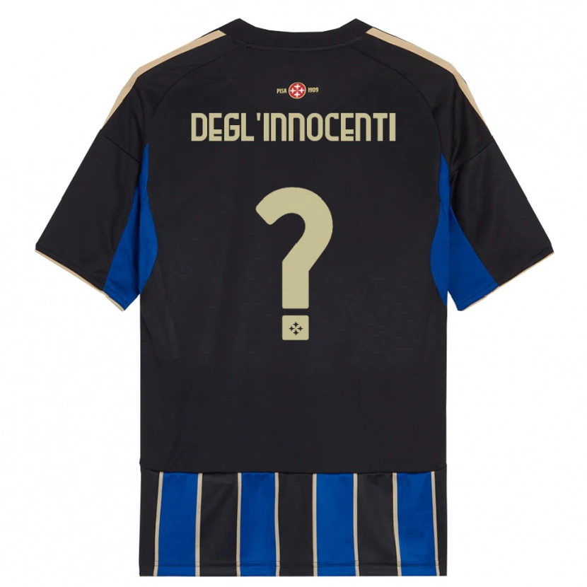Danxen Homem Camisola Luca Degl'innocenti #0 Preto Azul Principal 2025/26 Camisa Brasil