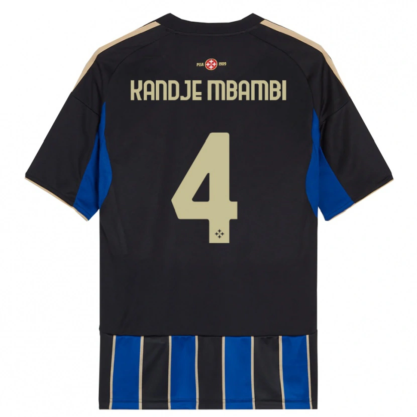 Danxen Homem Camisola Jeremy Kandje Mbambi #4 Preto Azul Principal 2025/26 Camisa Brasil