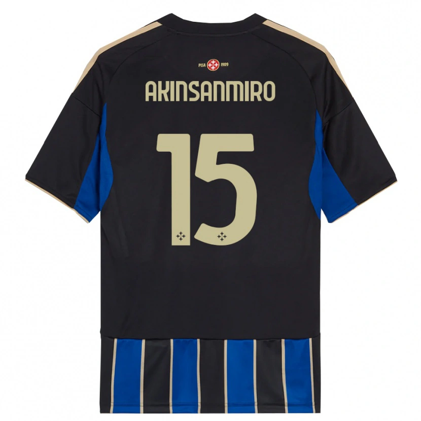 Danxen Homem Camisola Ebenezer Akinsanmiro #15 Preto Azul Principal 2025/26 Camisa Brasil