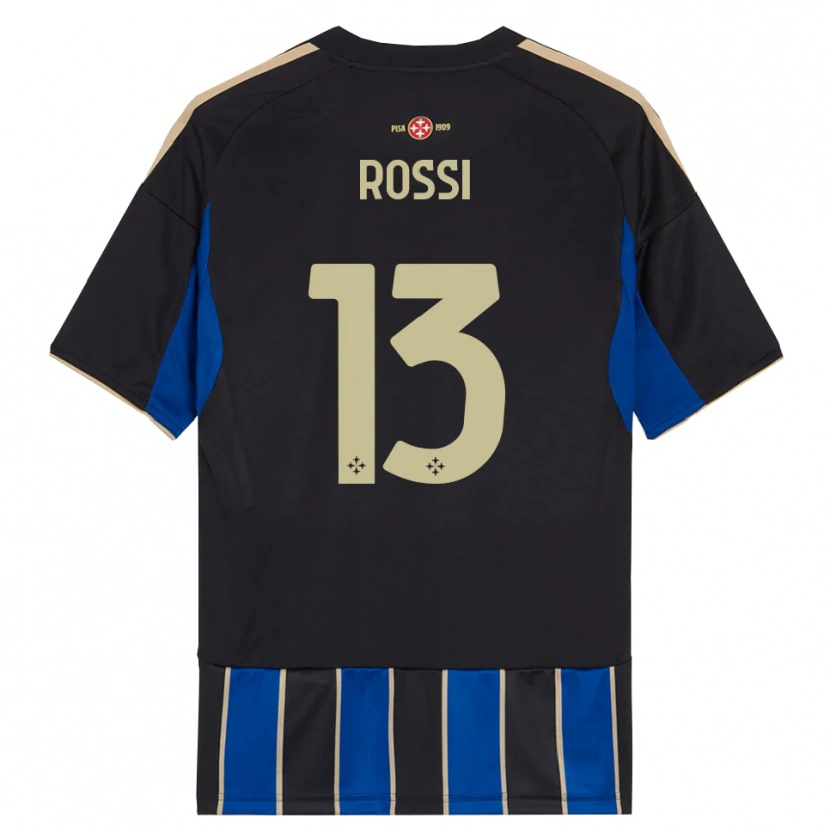 Danxen Homem Camisola Francesco Rossi #13 Preto Azul Principal 2025/26 Camisa Brasil
