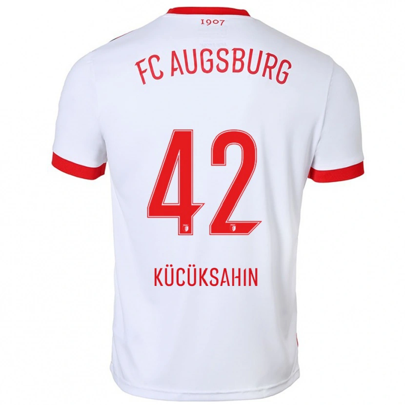 Danxen Homem Camisola Mahmut Kücüksahin #42 Branco Vermelho Principal 2025/26 Camisa Brasil