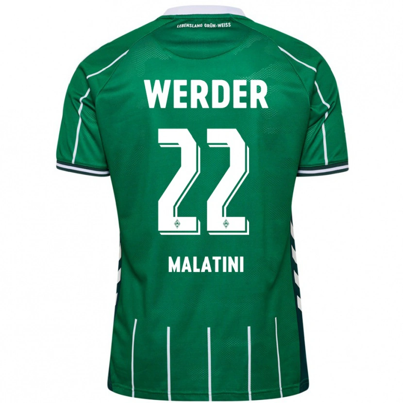 Danxen Homem Camisola Julián Malatini #22 Verde Branco Principal 2025/26 Camisa Brasil