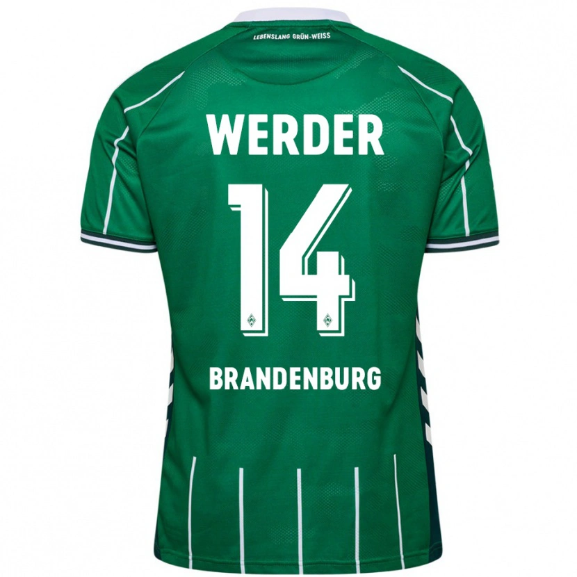 Danxen Homem Camisola Michaela Brandenburg #14 Verde Branco Principal 2025/26 Camisa Brasil
