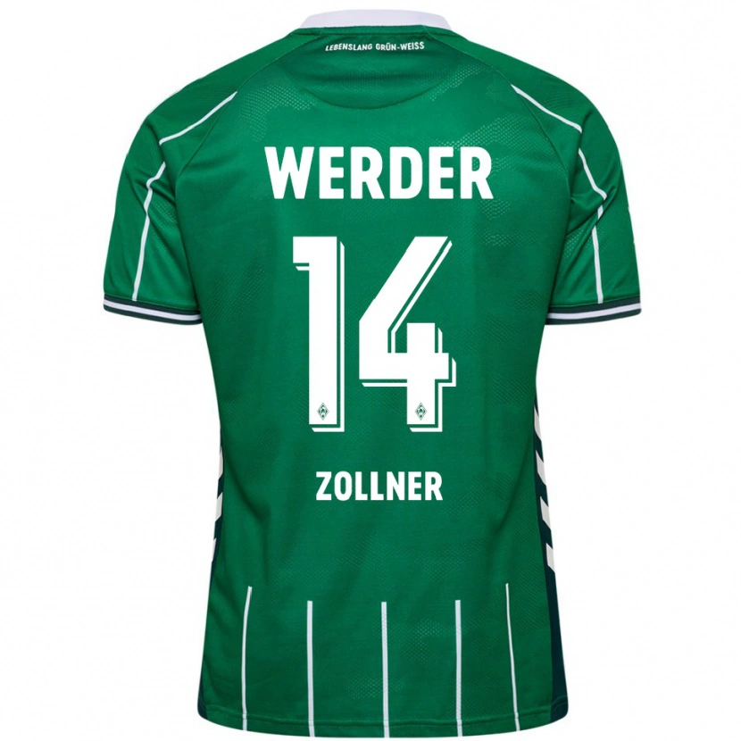 Danxen Homem Camisola Adrian Zollner #14 Verde Branco Principal 2025/26 Camisa Brasil