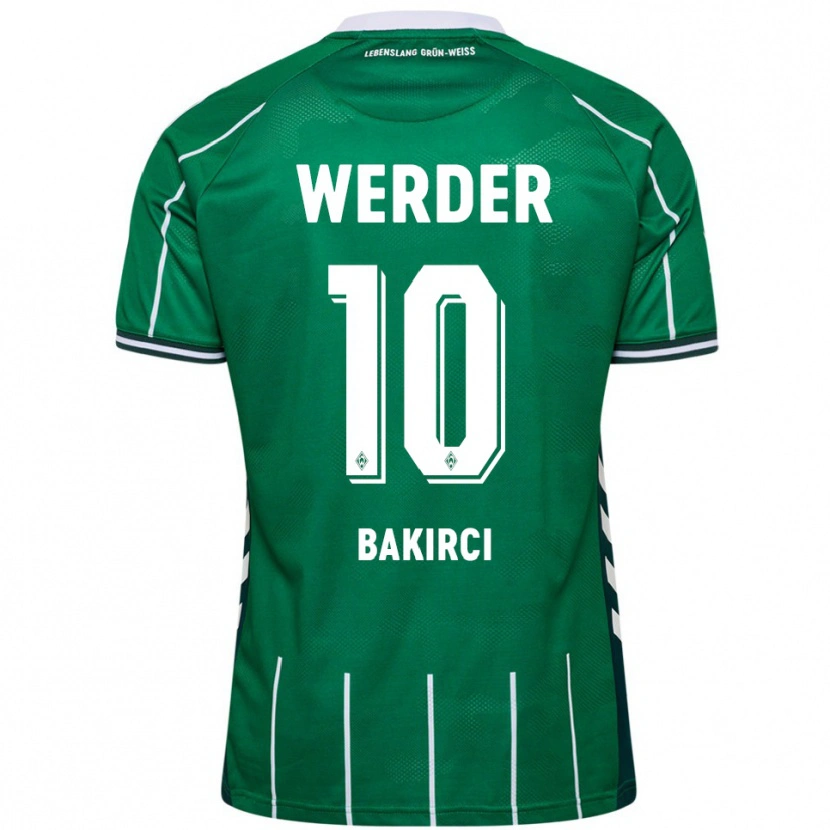 Danxen Homem Camisola Yunus Bakirci #10 Verde Branco Principal 2025/26 Camisa Brasil