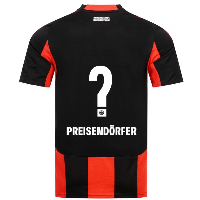 Danxen Homem Camisola Constantin Preisendörfer #0 Preto Vermelho Principal 2025/26 Camisa Brasil