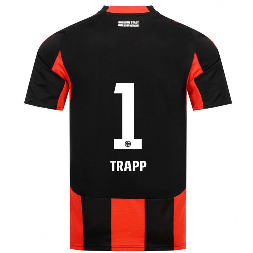 Danxen Homem Camisola Kevin Trapp #1 Preto Vermelho Principal 2025/26 Camisa Brasil