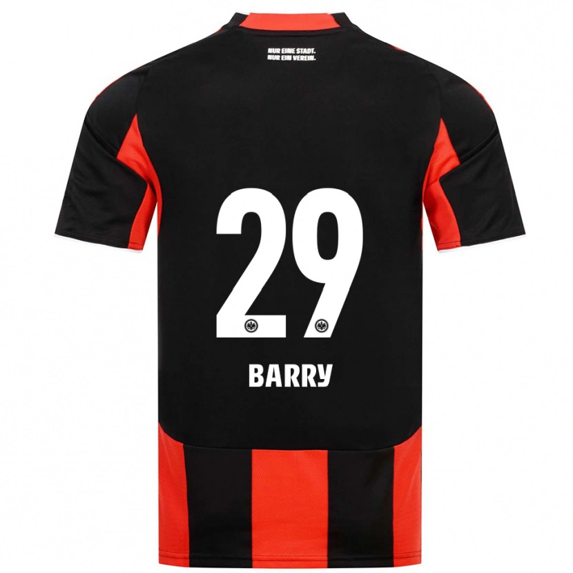 Danxen Homem Camisola Jasha Barry #29 Preto Vermelho Principal 2025/26 Camisa Brasil