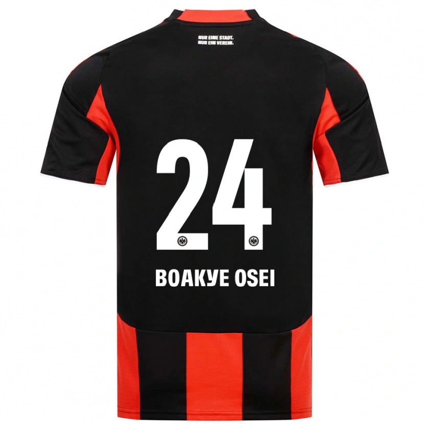 Danxen Homem Camisola Derek Boakye Osei #24 Preto Vermelho Principal 2025/26 Camisa Brasil
