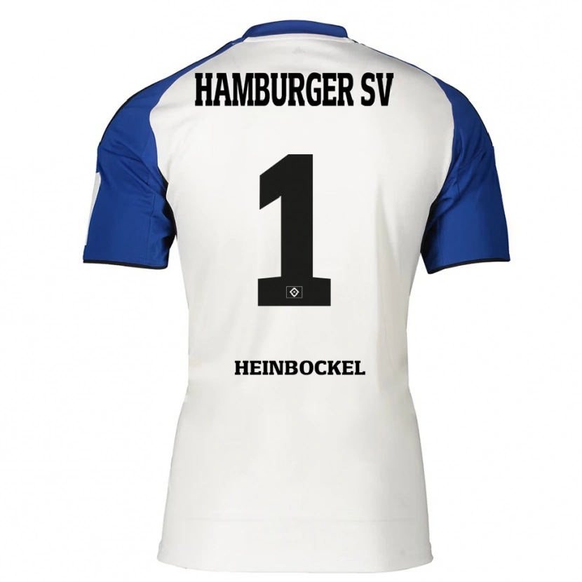 Danxen Homem Camisola Simon Heinbockel #1 Branco Azul Principal 2025/26 Camisa Brasil