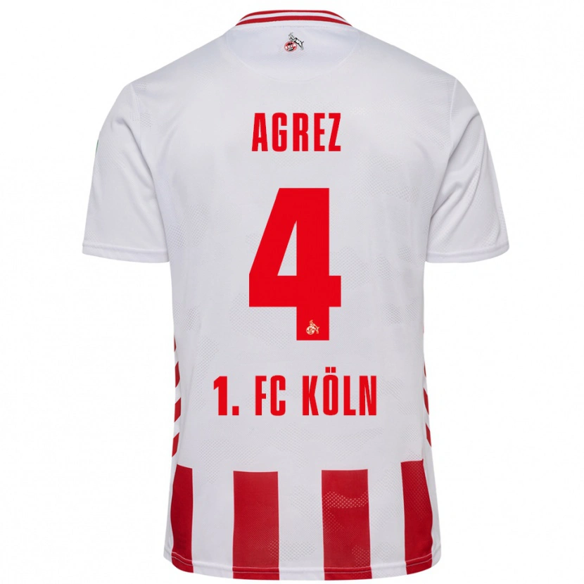 Danxen Homem Camisola Sara Agrež #4 Branco Vermelho Principal 2025/26 Camisa Brasil