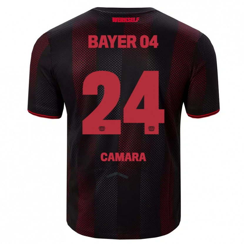 Danxen Homem Camisola Nourdine Camara #24 Preto Vermelho Principal 2025/26 Camisa Brasil