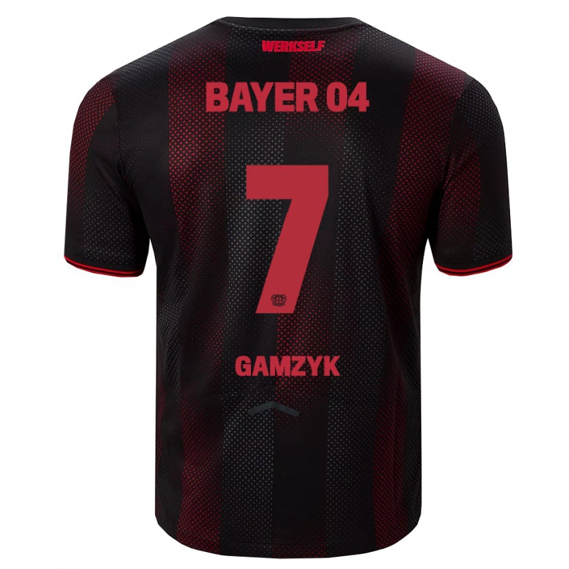 Danxen Homem Camisola Andriy Gamzyk #7 Preto Vermelho Principal 2025/26 Camisa Brasil