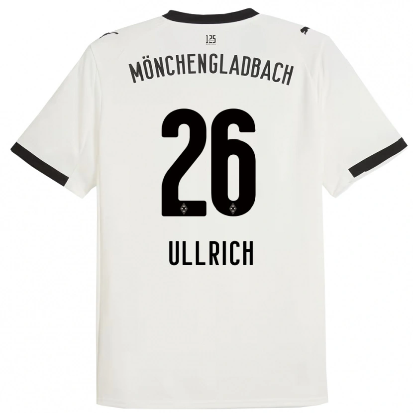 Danxen Homem Camisola Lukas Ullrich #26 Branco Preto Principal 2025/26 Camisa Brasil