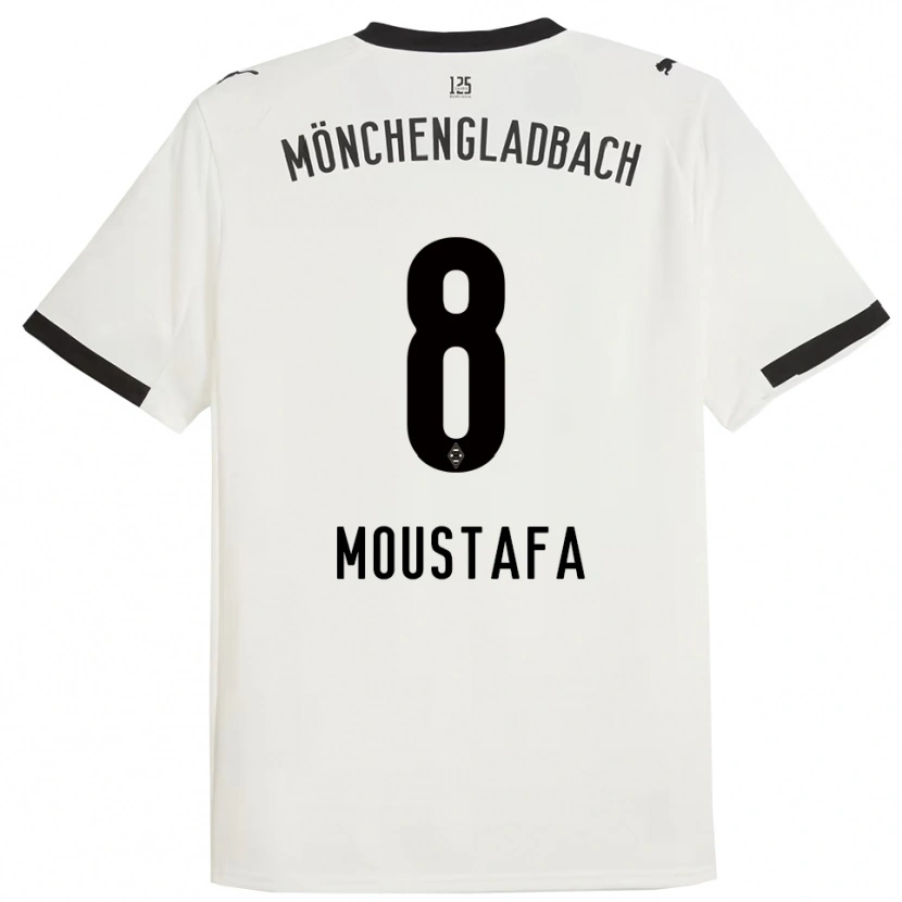 Danxen Homem Camisola Moustafa Ashraf Moustafa #8 Branco Preto Principal 2025/26 Camisa Brasil