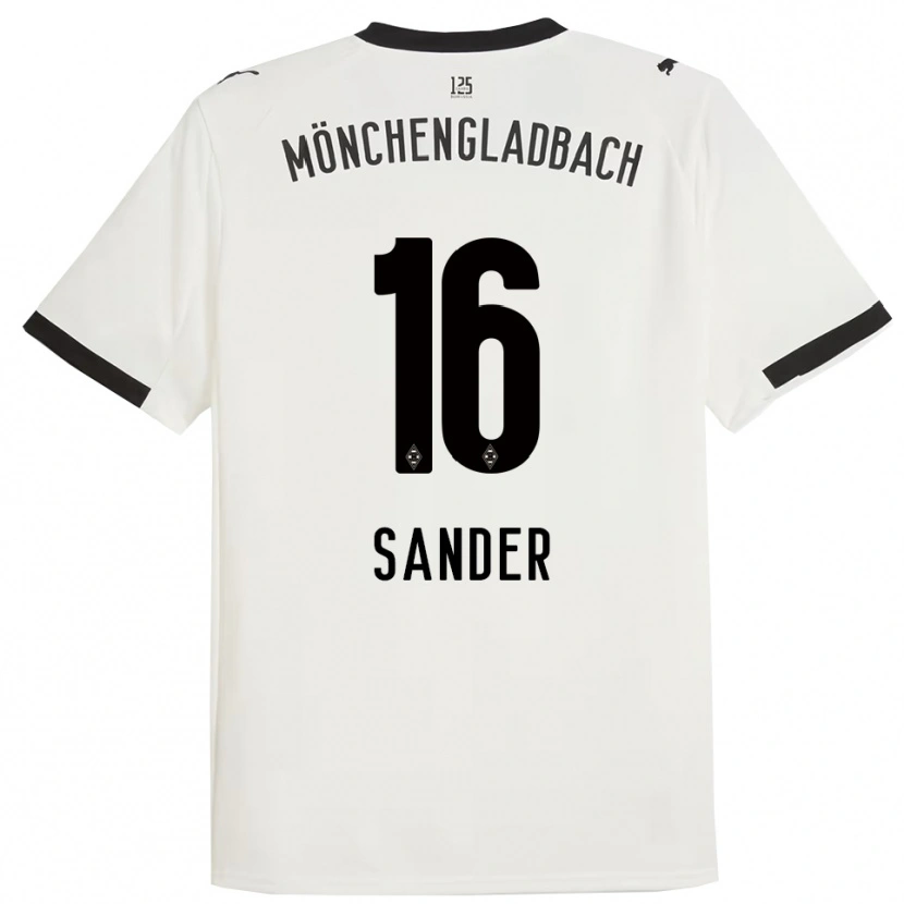 Danxen Homem Camisola Philipp Sander #16 Branco Preto Principal 2025/26 Camisa Brasil