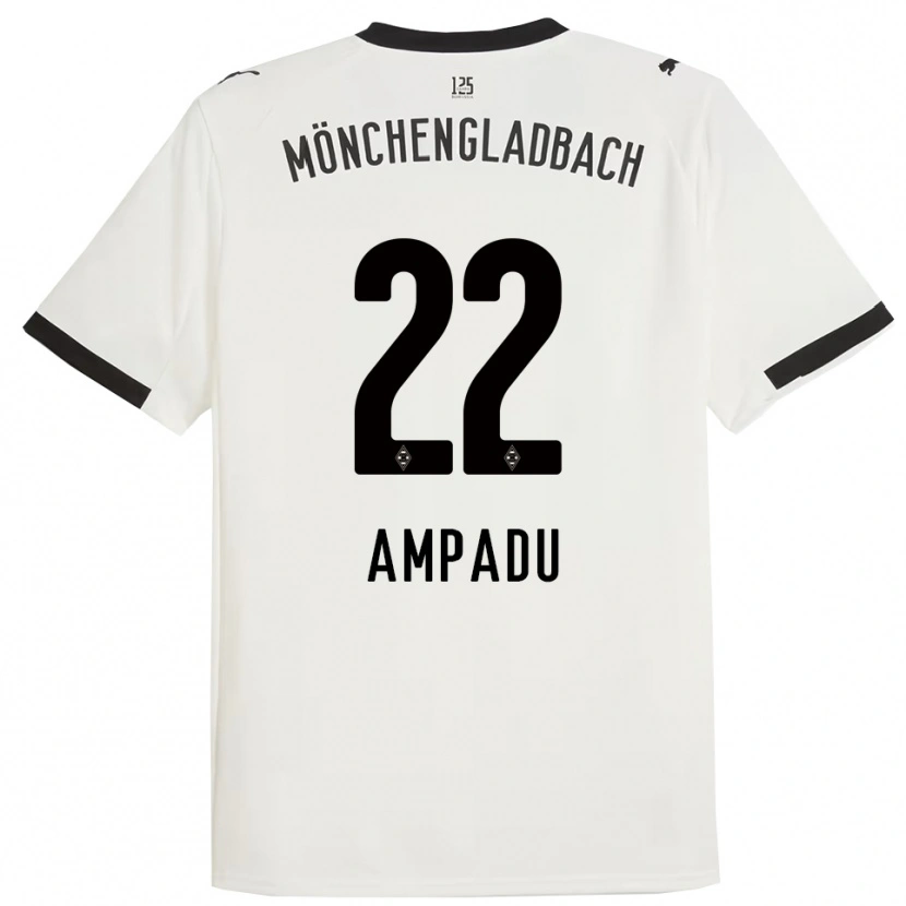 Danxen Homem Camisola Leon Ampadu #22 Branco Preto Principal 2025/26 Camisa Brasil
