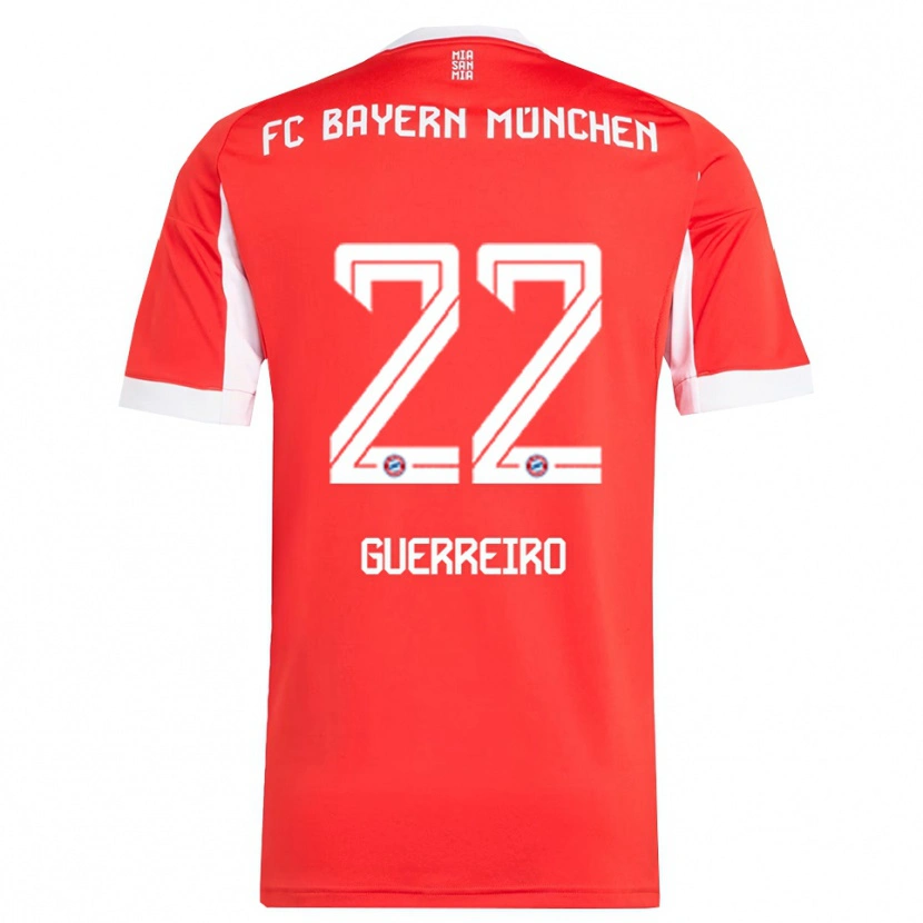 Danxen Homem Camisola Raphaël Guerreiro #22 Vermelho Branco Principal 2025/26 Camisa Brasil