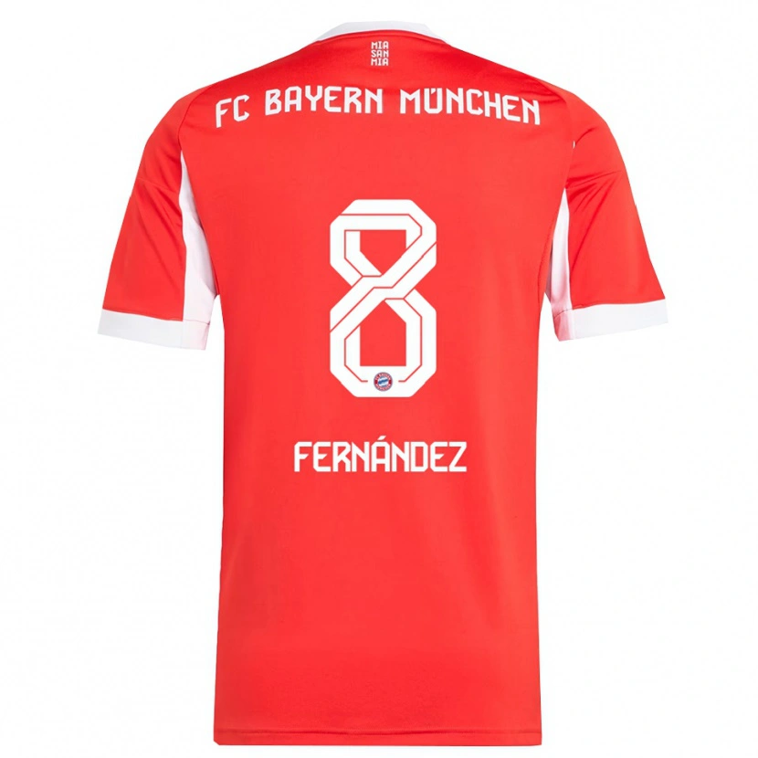 Danxen Homem Camisola Javier Fernández #8 Vermelho Branco Principal 2025/26 Camisa Brasil